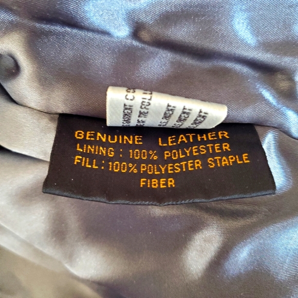 VICTORY MOTORCYCLE Women M Black Leather Moto Zips Jacket Belted Logos V… - Picture 12 of 16